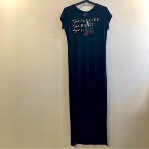 BARBIE SPLASH Sz 12 High Low Jersey Knit Short Sleeve T-shirt Dress New with Tag